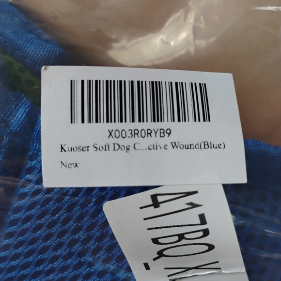 Kuoser Soft Dog Cone Collar After Surgery Adjustable Dog Recovery Size XL Blue - Picture 14 of 14